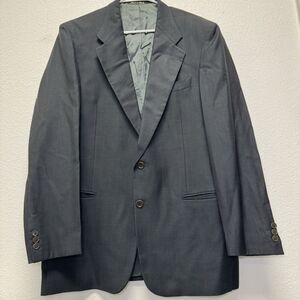 Valentino Uomo Wool Blue‎ Gray Italy  US 40L